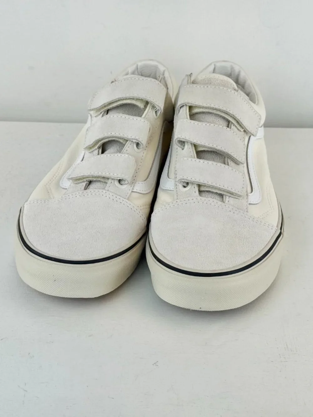 M11.5, W13 - Vans Old Skool V Suede Canvas Sneaker - Marshmallow/Turtledove